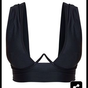 COPY - PrettyLittleThing Black V Wire Bikini Top